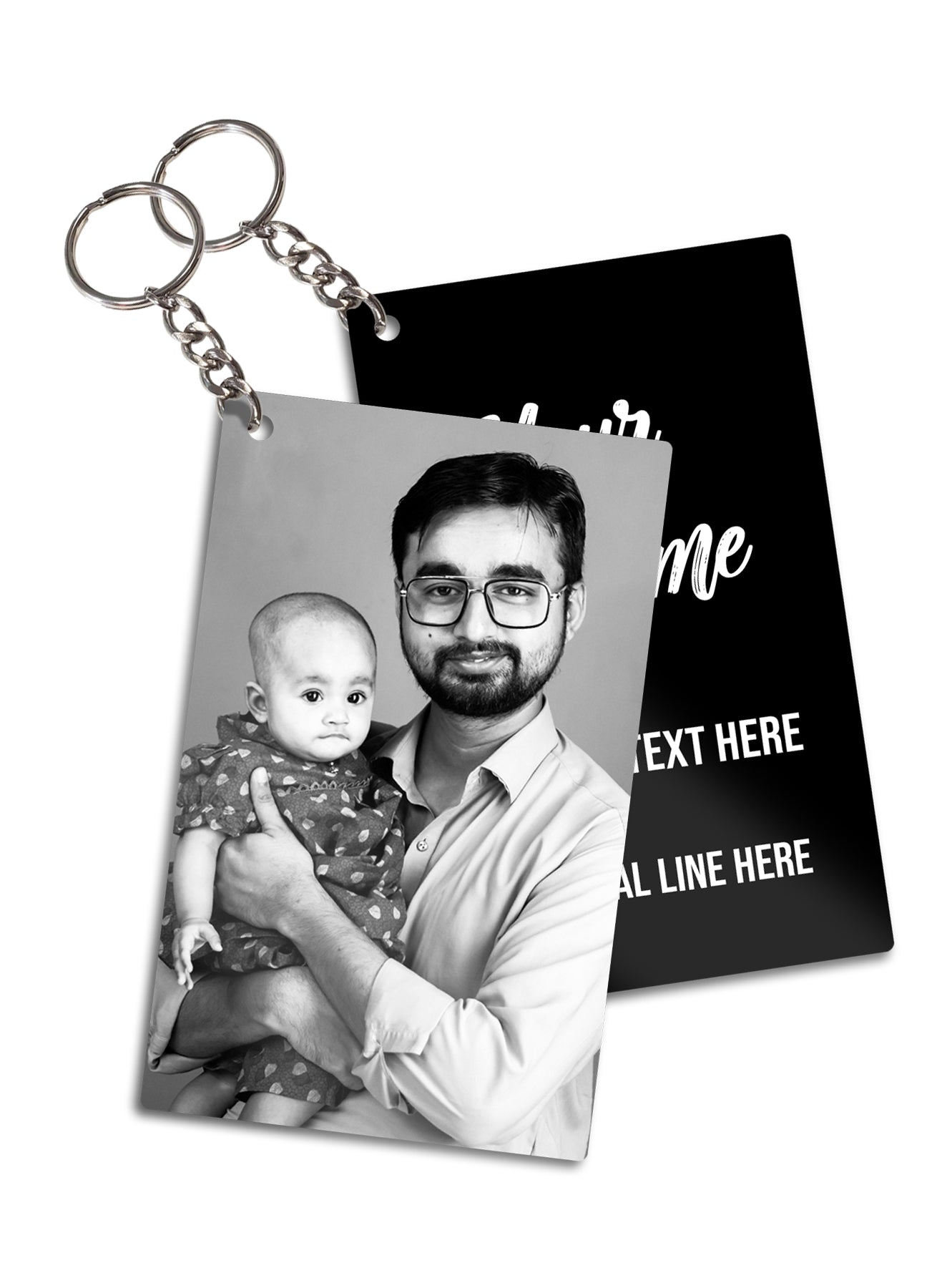 Customized Metal Keychain Aluminum Picture Engraved Gift Best Quality Product